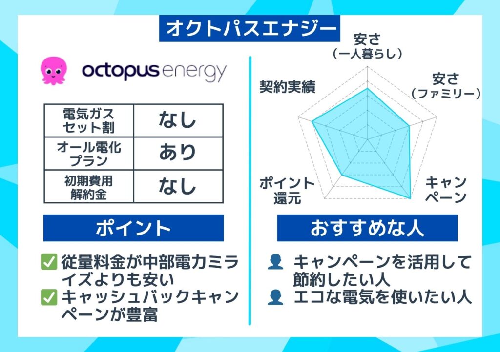 中部 オクトパスエナジー 概要グラフとおすすめな人 