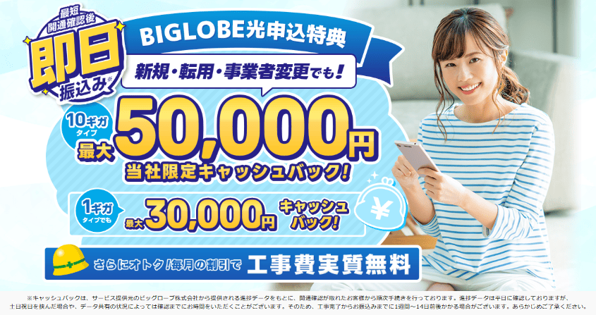 ビッグローブ光 アウンカンパニー