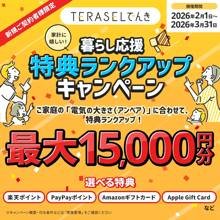 TERASELでんき　キャンペーン