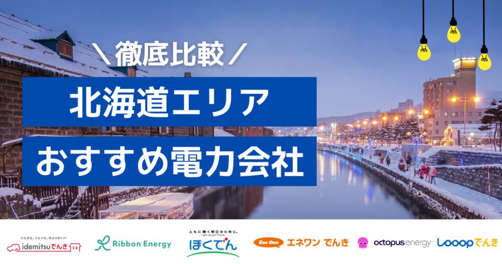 北海道（札幌 ）におすすめの電力会社をランキング